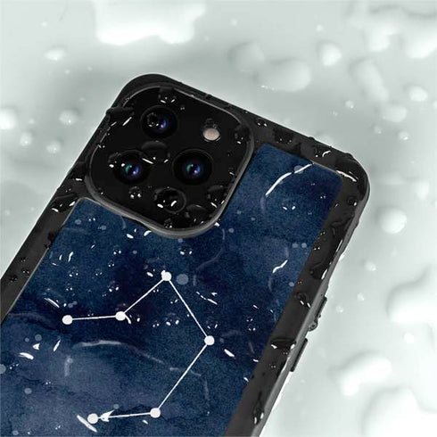 Libra Constellation iPhone 15 Pro Waterproof Case